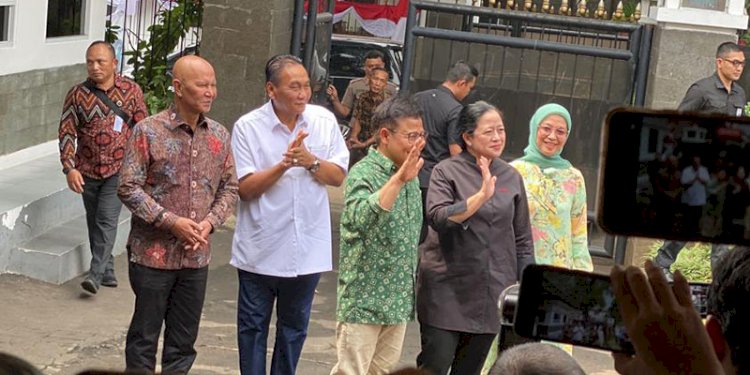 Ketua Umum PKB, Muhaimin Iskandar, saat menyambut kunjungan Ketua DPP PDIP Puan Maharani/RMOL