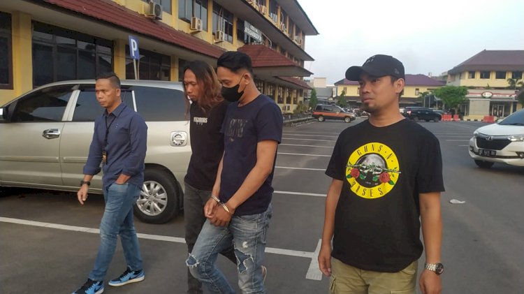 Jefri DPO Perampokan Uang Gaji karyawan PT Mitra Ogan yang berhasil ditangkap anggota Jatanras Ditreskrimum Polda Sumsel. (Fauzi/RmolSumsel.id)