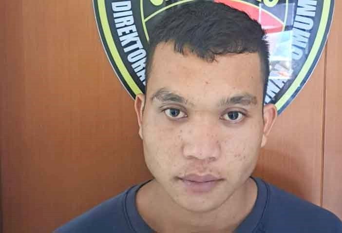 Frengky Primayuda (22) tersangka pencurian motor.