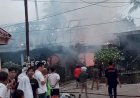 Cafe Diego Jalan Enim Hangus Terbakar, Ada tiga Tabung Gas Ikut Terbakar