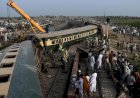 10 Gerbong Kereta Api di Pakistan Tergelincir, 30 Penumpang Tewas