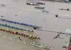Ribuan Warga Palembang Antusias Saksikan Lomba Bidar di Sungai Musi