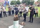 Polres Lubuklinggau Musnahkan Ganja 3 Kilogram, Kurir Asal Empat Lawang Ditangkap