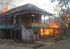 Tiga Rumah Warga di Muara Kati Musi Rawas Hangus Terbakar