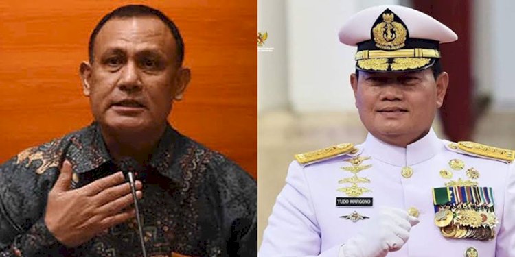 Ketua KPK Firli Bahuri dan Panglima TNI Laksamana Yudo Margono/Repro