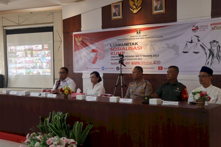 Kementerian Hukum dan Hak Asasi Manusia Republik Indonesia menggelar kegiatan Penyuluhan Hukum serentak tentang Kitab Undang-Undang Hukum Pidana/ist