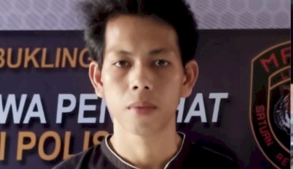 Tersangka Bobi diamankan di Polres Lubuklinggau/ist