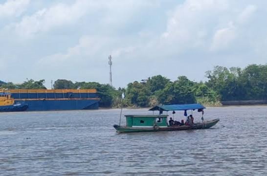 Lokasi pencarian pelajar yang tenggelam di sungai Musi. (ist/RmolSumsel.id)