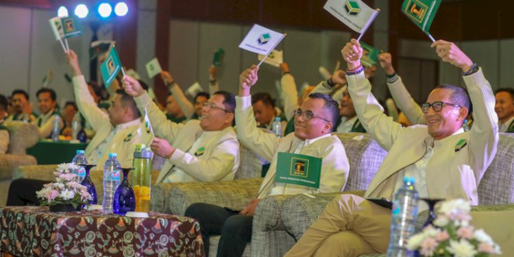 Para elite PPP saat menghadiri Rakernas I Pimpinan Nasional Angkatan Muda Kabah (AMK), di Hotel Grand Sahid, Jakarta Pusat/Ist