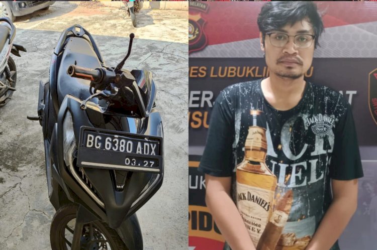 Sakau Sabu, Pria di Lubuklinggau Gelapkan Motor Kakak Ipar.(foto Istimewa)