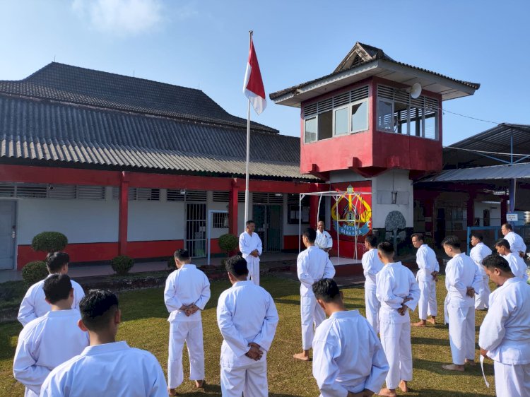 Latihan Kempo di Rutan Prabumulih/ist