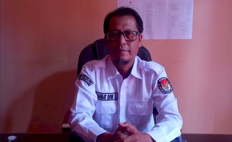 Ketua KPUD kota Pagar Alam Rahmat Qory Stiawan. (Taufik/RmolSumsel.id)