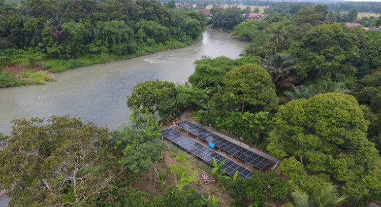  Pembangkit Listrik Tenaga Surya (PLTS) untuk irigasi lahan pertanian di Desa Karang Raja, Muara Enim /ist