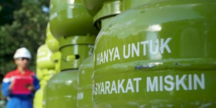 Ilustrasi tbung gas 3 kilogram. (ist/rmolsumsel.id)