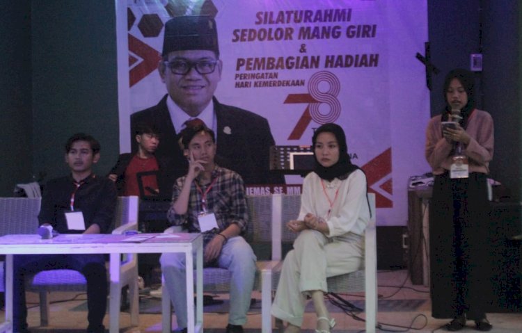 Suasana deklarasi Barisan SMG adalah gerakan pemuda di Provinsi Sumatera Selatan (Sumsel) untuk mendukung H M Giri Ramanda N Kiemas, SE, MM, menjadi Gubernur Sumsel/ist