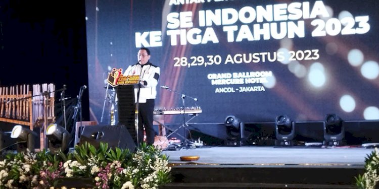 Anggota Bawaslu RI, Puadi, saat membuka Kompetisi Debat Penegakan Hukum Pemilu di Hotel Mercure Ancol, Jakarta Utara, Senin (28/8)/RMOL