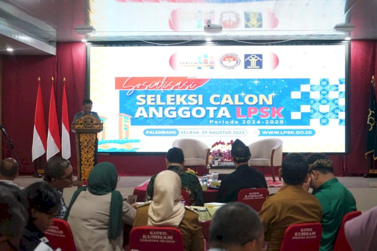 Kantor Wilayah Kementerian Hukum dan HAM Sumatera Selatan turut mendukung proses seleksi calon anggota Lembaga Perlindungan Saksi dan Korban/ist