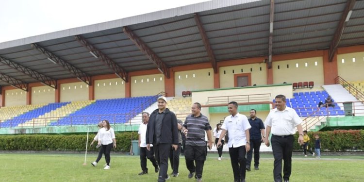 Menpora RI Dito Ariotedjo saat mengunjungi beberapa venue di Deli Serdang, Sumatera Utara/Ist