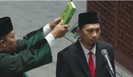 Dewan Perwakilan Rakyat (DPR) RI secara resmi melantik Taufan Maulana sebagai anggota pengganti antarwaktu/ist