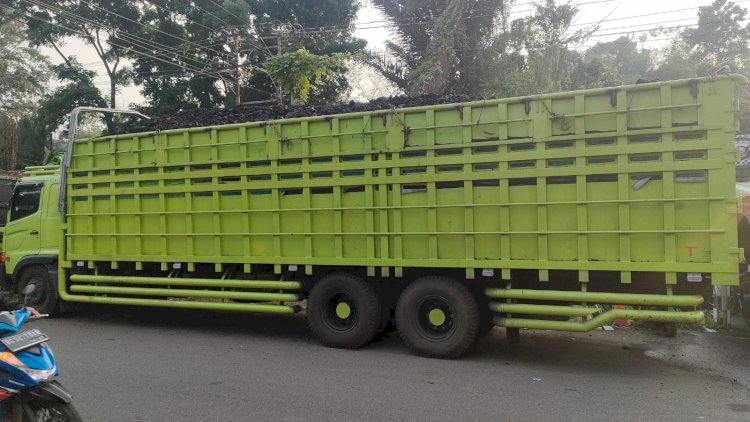 Angkutan yang nengangkut 40 Ton Batubara ilegal diamankan Polisi (ist/)