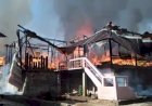 Kebakaran di Desa Tanjung Raya Muara Enim, Tujuh Rumah Rata Dengan Tanah