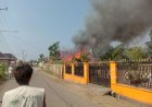 Ditinggal ke Kebun Rumah Warga Talang Anding PALI Hangus Terbakar