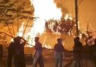 Sehari Dua Kali Kebakaran di OKU, Pagi Tiga Rumah Ludes, Malam Panglong Kayu