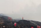 Diduga Akibat Puntung Rokok, TPA Sukawinatan Palembang Kembali Terbakar