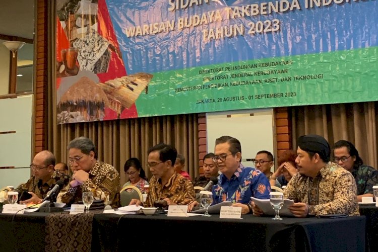 Suasana sidang penetapan Warisan Budaya Takbenda (WBTb) Indonesia. (ist/rmolsumsel.id) 