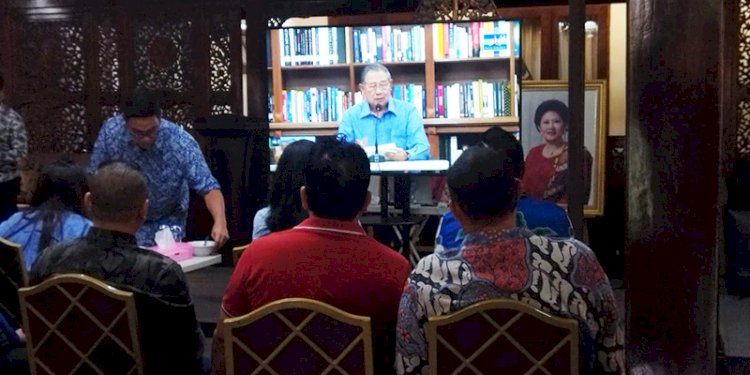 Ketua Majelis Tinggi Partai (MTP) Demokrat, Susilo Bambang Yudhoyono (SBY), memimpin rapat MTP di Cikeas, Kabupaten Bogor, Jumat (1/9)/RMOL