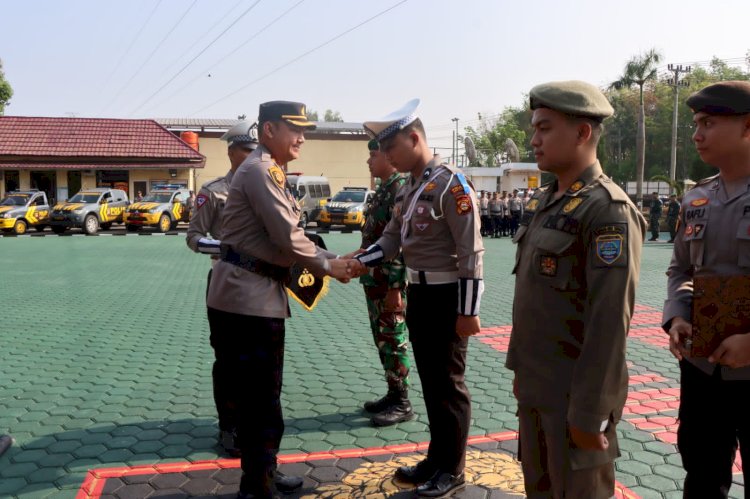 Gelar pasukan yang dilakukan di seluruh Polres jajaran Polda Sumsel/ist