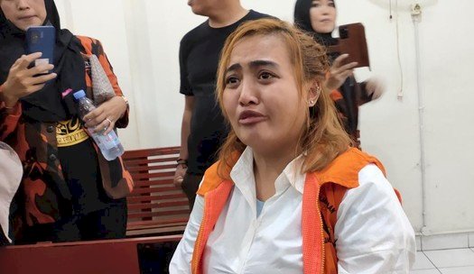Lina Mukherjee saat menjalani sidang di Pengadilan Negeri Palembang. (dokumentasi RMOLSumsel.id)
