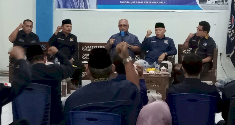 Acara Temu Kader dan silaturrahmi DPD Partai Nasdem Muara Enim (Noviansyah/rmolsumsel.id)