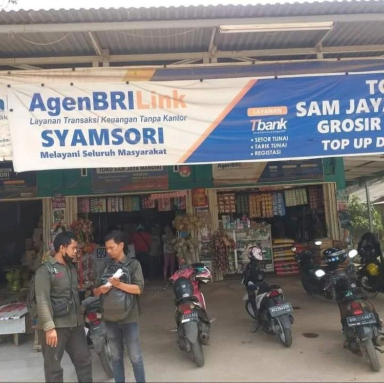 Toko Kelontongan dan agen BRI link Sam Jaya di Jalan Talang Betutu Lama Palembang yang disatroni perampok Bersenpi. (Fauzi/RMOLSumsel.id) 