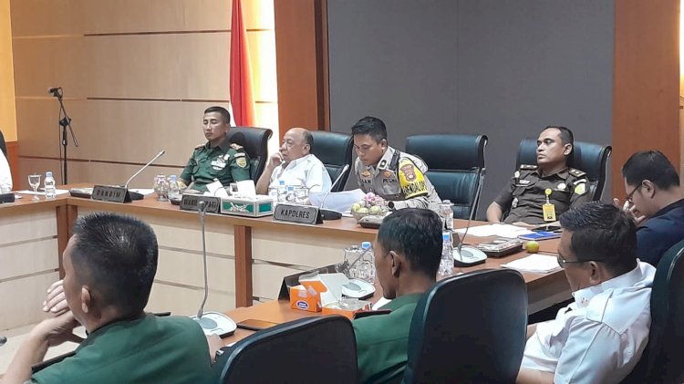 Rapat Koordinasi Pemkab Lahat dan Forkompimda dalam rangka pemantapan persiapan Porprov Lahat/ist