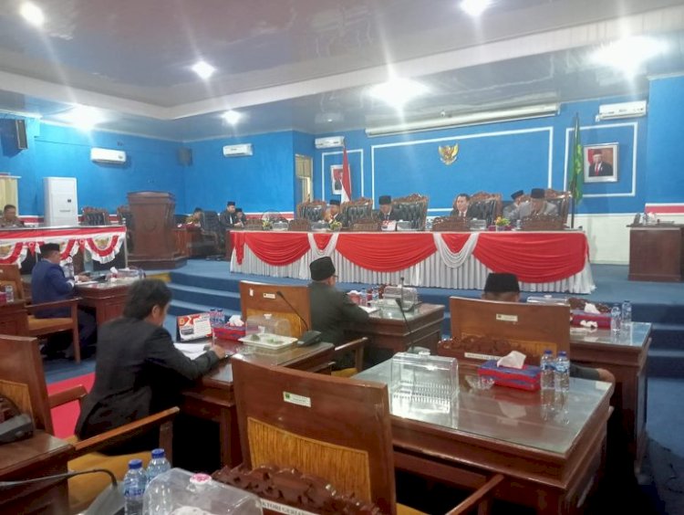  Suasana rapat paripurna DPRD Kabupaten Empat Lawang. (ist/rmolsumsel.id)