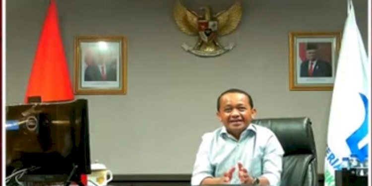 Tangkapan layar saat Menteri Investasi Bahlil Lahadalia memberi tanggapan survei/RMOL