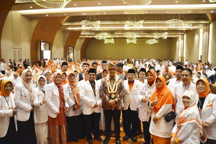 Bacapres Anies Baswedan saat menghadiri  pelatihan BCAD Se-Sumsel di Hotel Novotel Palembang. (ist/rmolsumsel.id) 