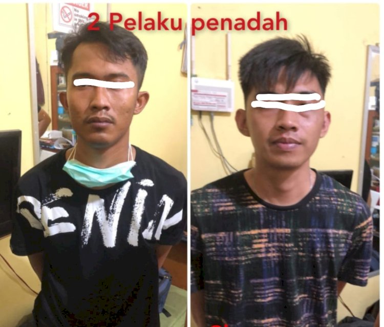 Dua pelaku perampokan toko kelontongan di Palembang. (ist/net)