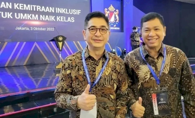 Ketua Kadin Arsyad Rasjid dan Ketua Kadin Sumsel Affandi Udji/ist