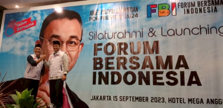 Anies Baswedan menghadiri peluncuran Forum Bersama Indonesia di Ballroom Hotel Mega Anggrek, Tanjung Duren Selatan, Grogol Petamburan, Jakarta Barat, Jumat (15/9)/RMOL