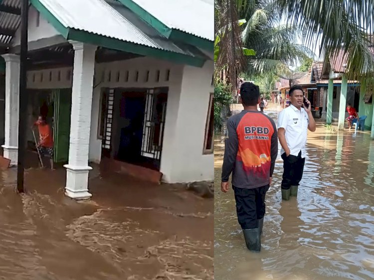 Enam desa di Musi Rawas terendam banjir setelah diguyur hujan deras selama satu malam. (ist/RMOLSumsel.id)