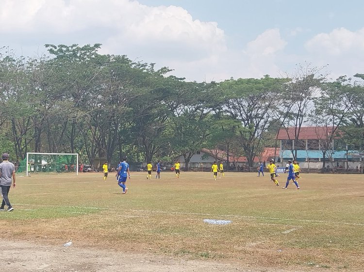 Pertandingan tim Lahat vs OKU Selatan di Porprov/ist