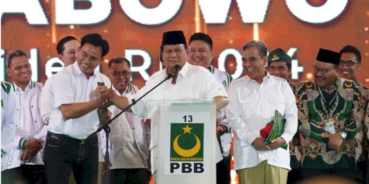 Bacapres KIM, Prabowo Subianto, dinilai cocok didampingi Yusril Ihza Mahendra pada Pilpres 2024/Ist