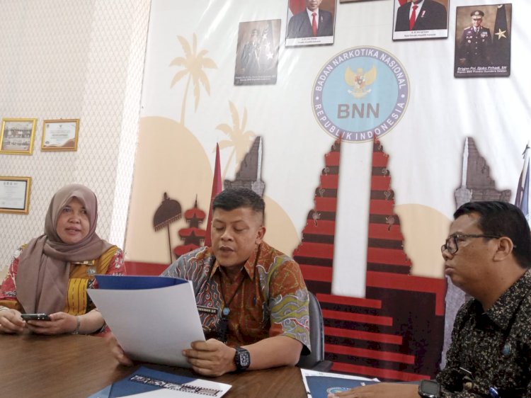 Kepala BNN Lubuklinggau AKBP Himawan Bagus Riyadi saat memberikan penjelasan kepada wartawan mengenai hasil audensi.(Ist/RMOLSumsel.id))