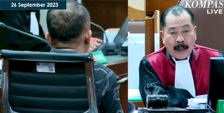 Tangkapan layar dalam sidang kasus korupsi penyediaan menara BTS 4G /repro