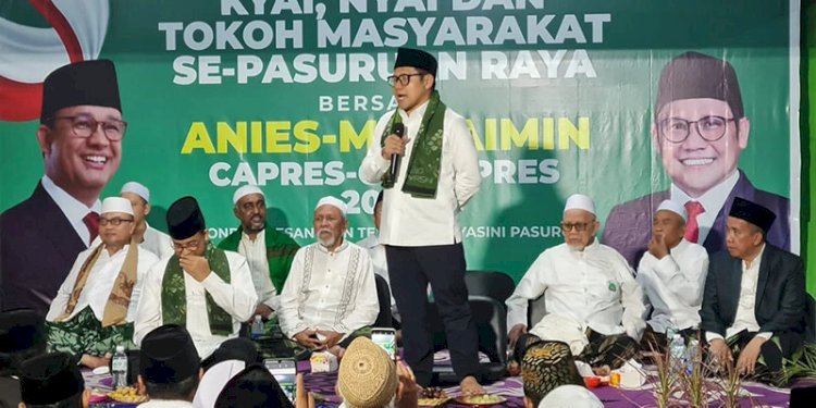 Bacawapres Koalisi Perubahan Muhaimin Iskandar dalam acara silaturahmi di Pasuruan/Net