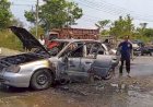 Mesin Mati Mendadak, Mobil PNS di Jalinsum Musi Rawas Terbakar