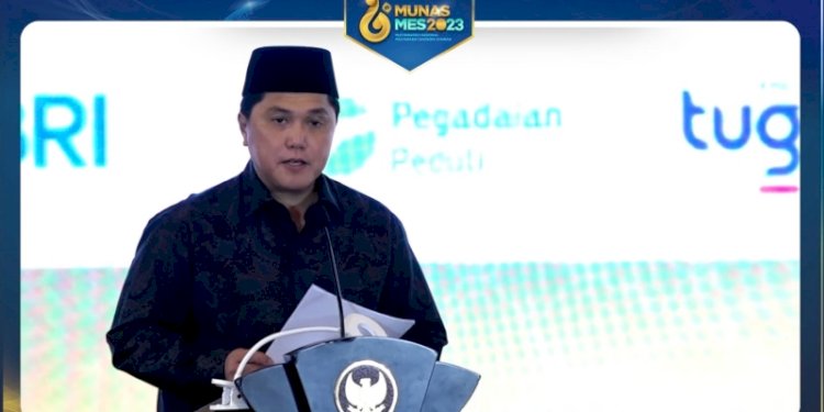 Menteri Badan Usaha Milik Negara (BUMN), Erick Thohir terpilih Ketua Umum MES periode 2023-2028/Repro