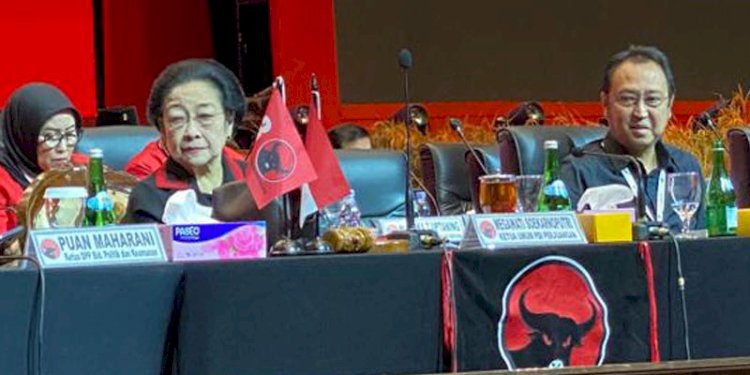 Megawati Soekarnoputri pada penutupan Rakernas IV PDIP/RMOL